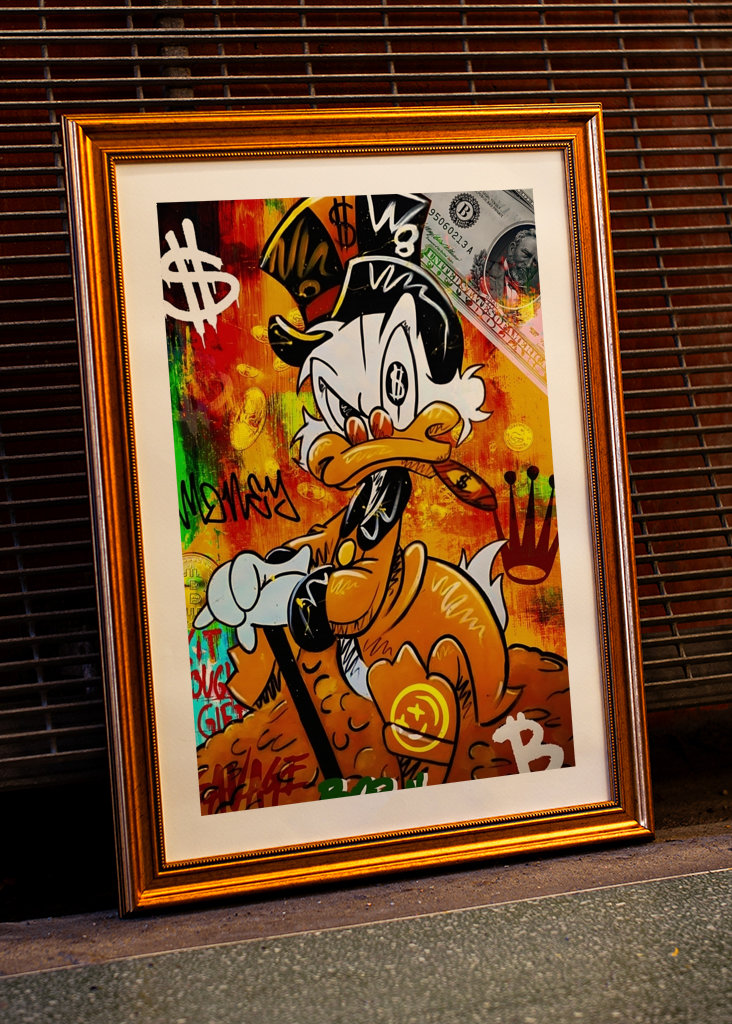 Pato Donald Disney Arte en lienzo