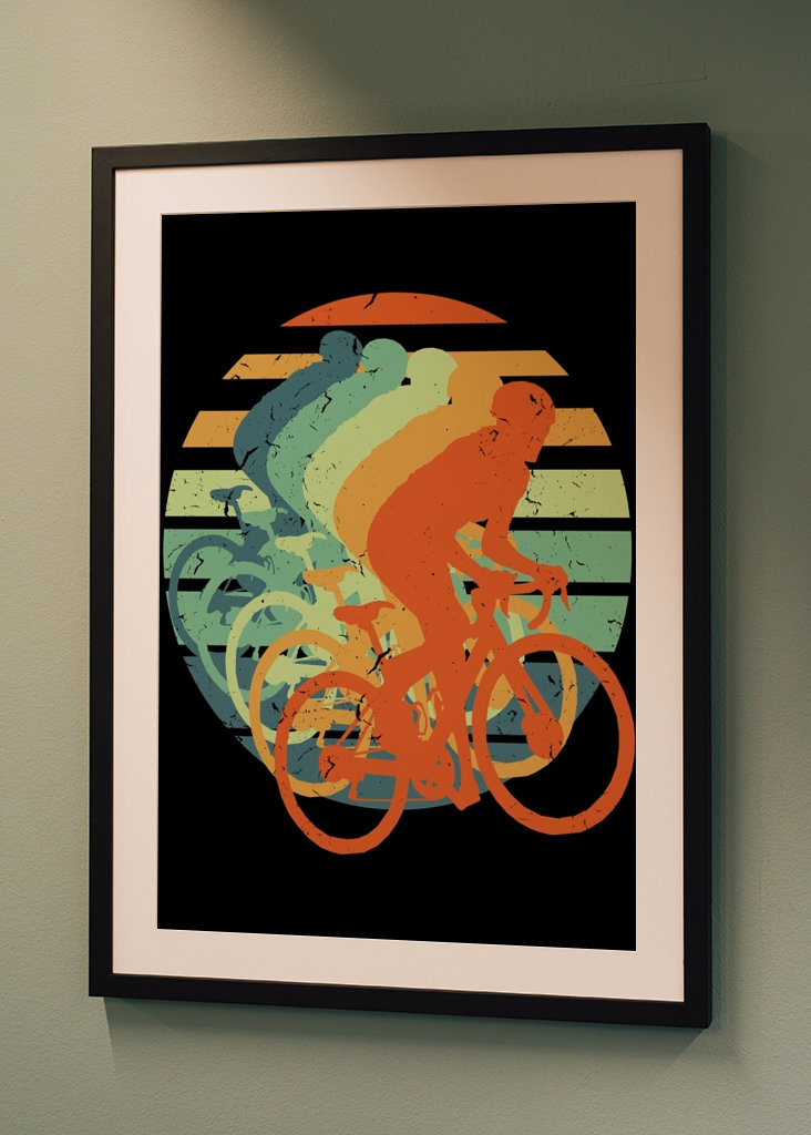 Cycliste Player Vintage Rétro