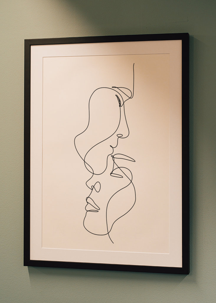 Objectifs de couple un dessin au trait