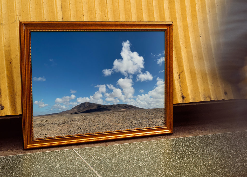 Lanzarote Berge Himmel Kanarienvogel