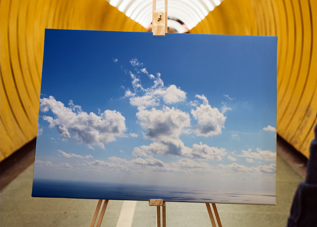 Obloha Slunečno Mraky Moře Léto