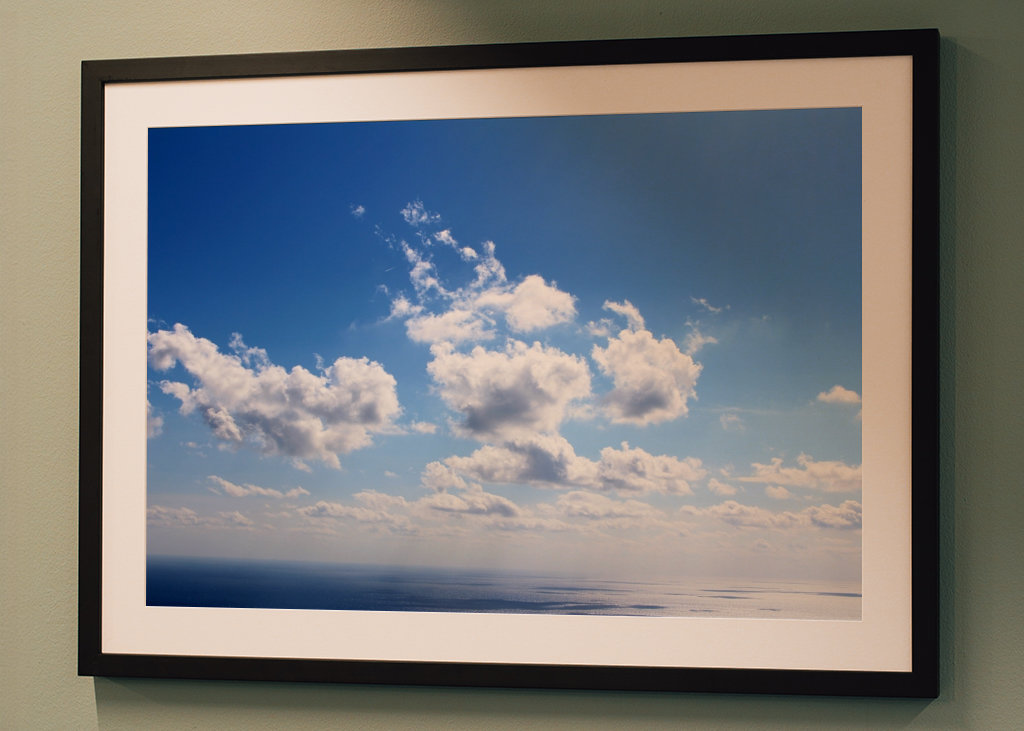 Obloha Slunečno Mraky Moře Léto