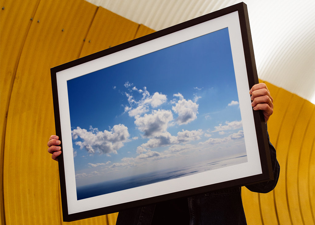 Obloha Slunečno Mraky Moře Léto