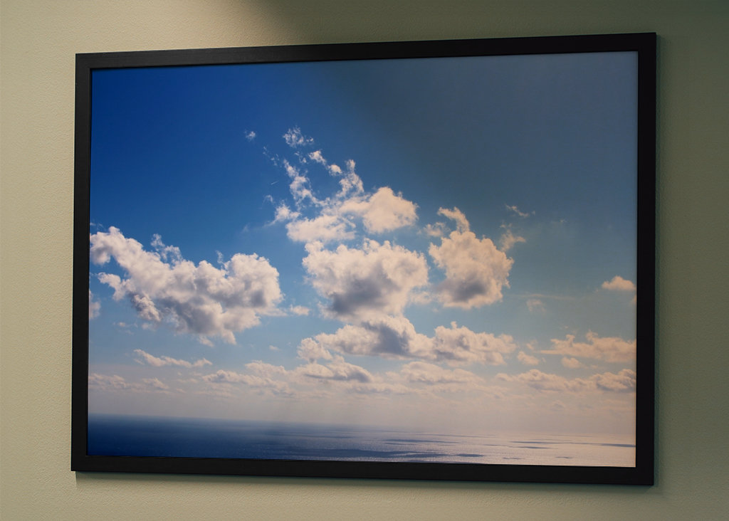 Obloha Slunečno Mraky Moře Léto