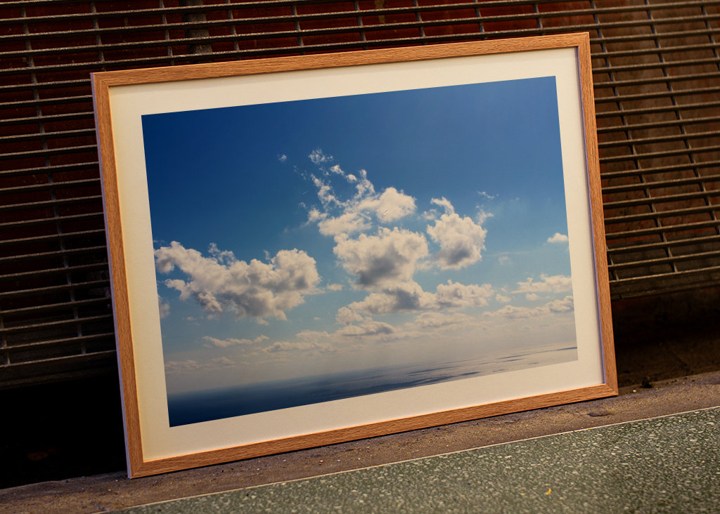 Obloha Slunečno Mraky Moře Léto