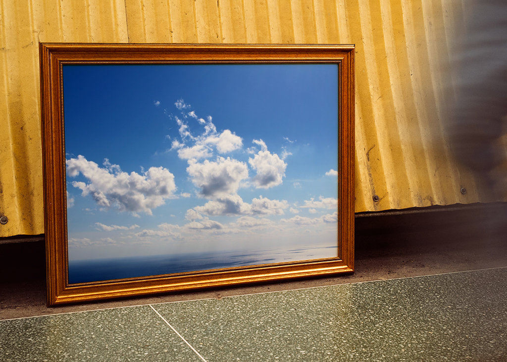 Obloha Slunečno Mraky Moře Léto