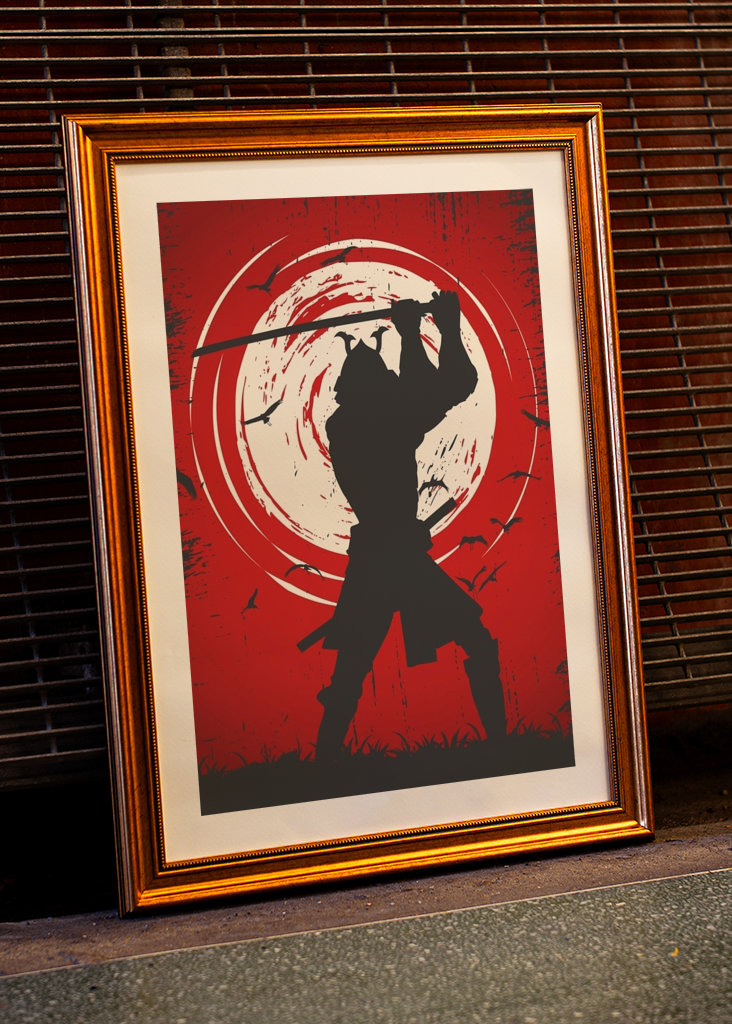 Attaque de samouraïs japonais