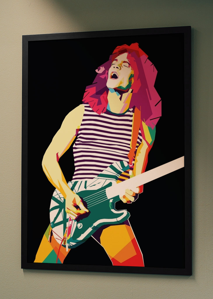 Eddie Van Hallen Pop Art