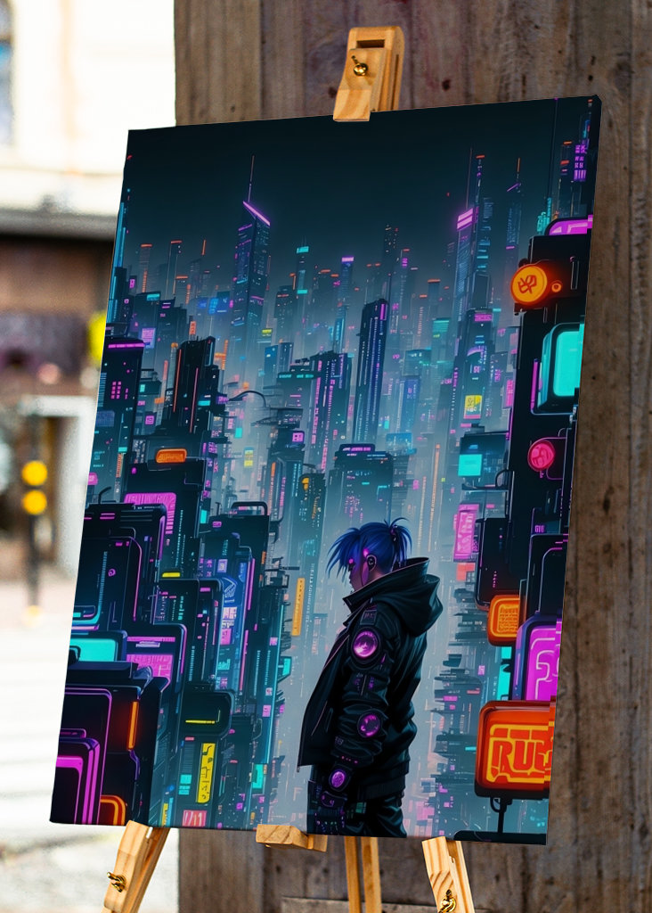 Fantastisk cyberpunk by