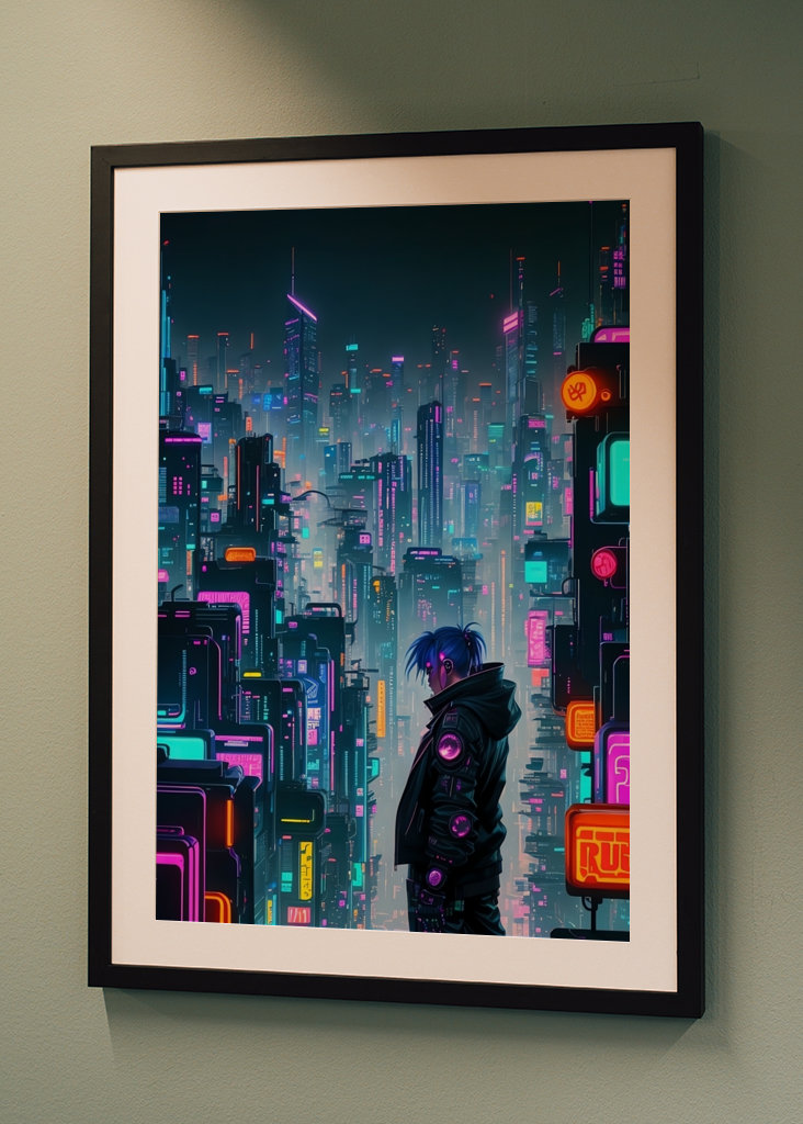 Fantastisk cyberpunk by