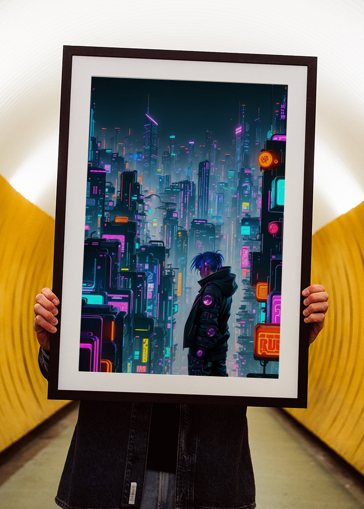 Fantastisk cyberpunk by