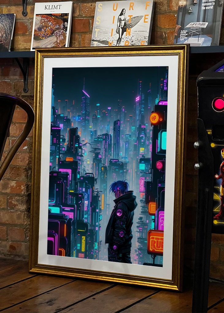 Fantastisk cyberpunk by