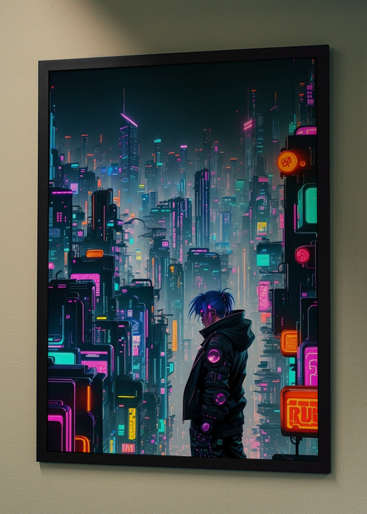 Fantastisk cyberpunk by