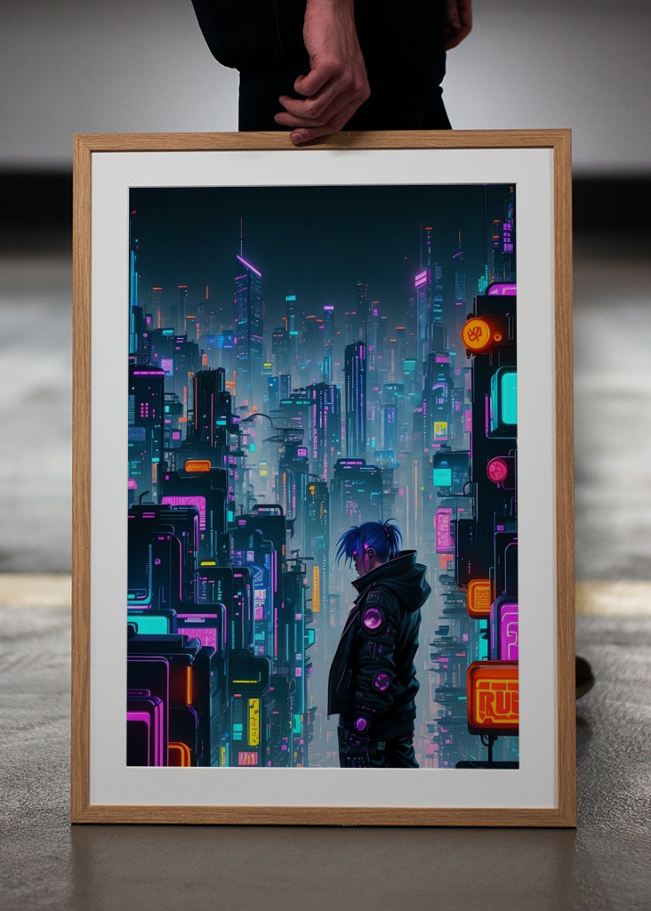 Fantastisk cyberpunk by