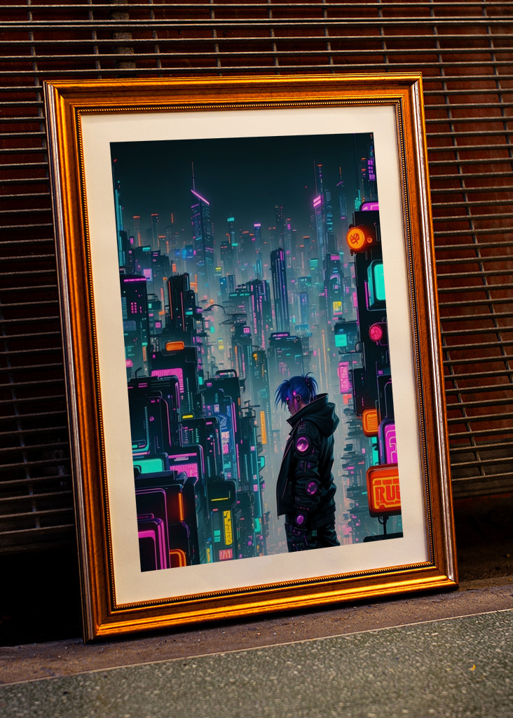 Fantastisk cyberpunk by