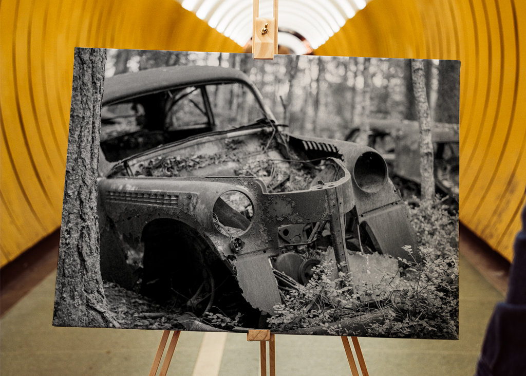 Egy régi roncsautó