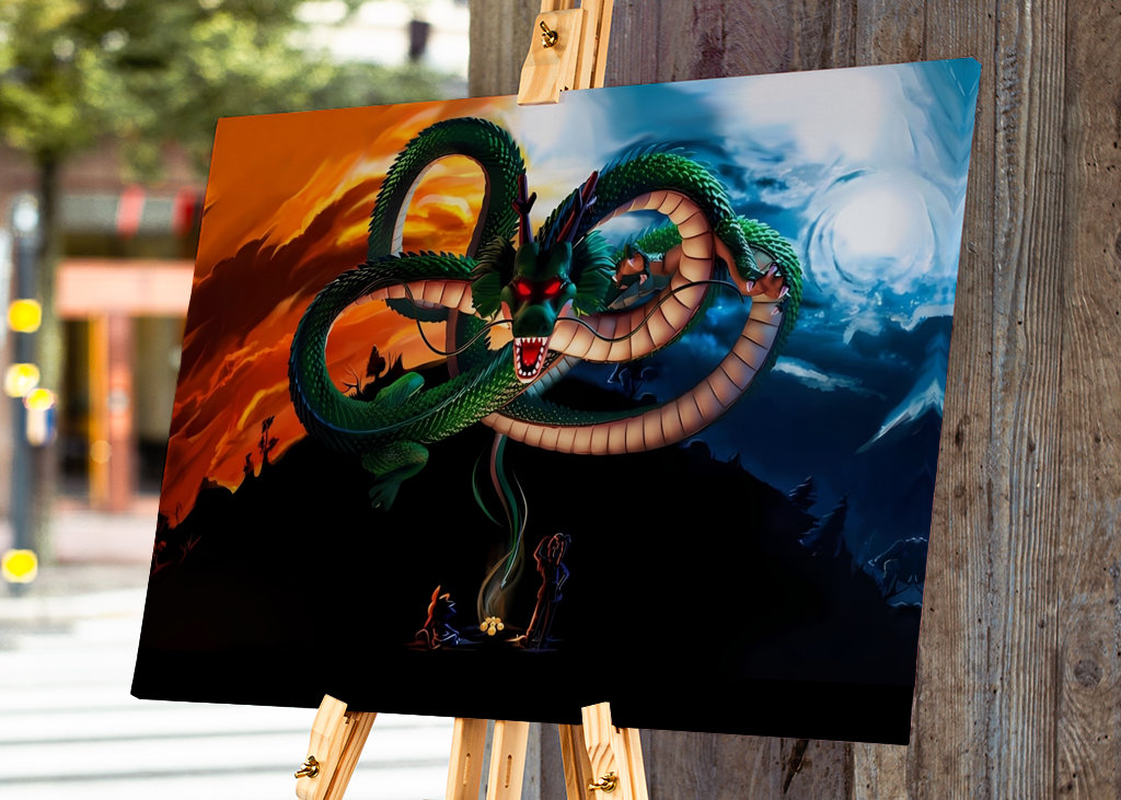 Super Shenron and Goku