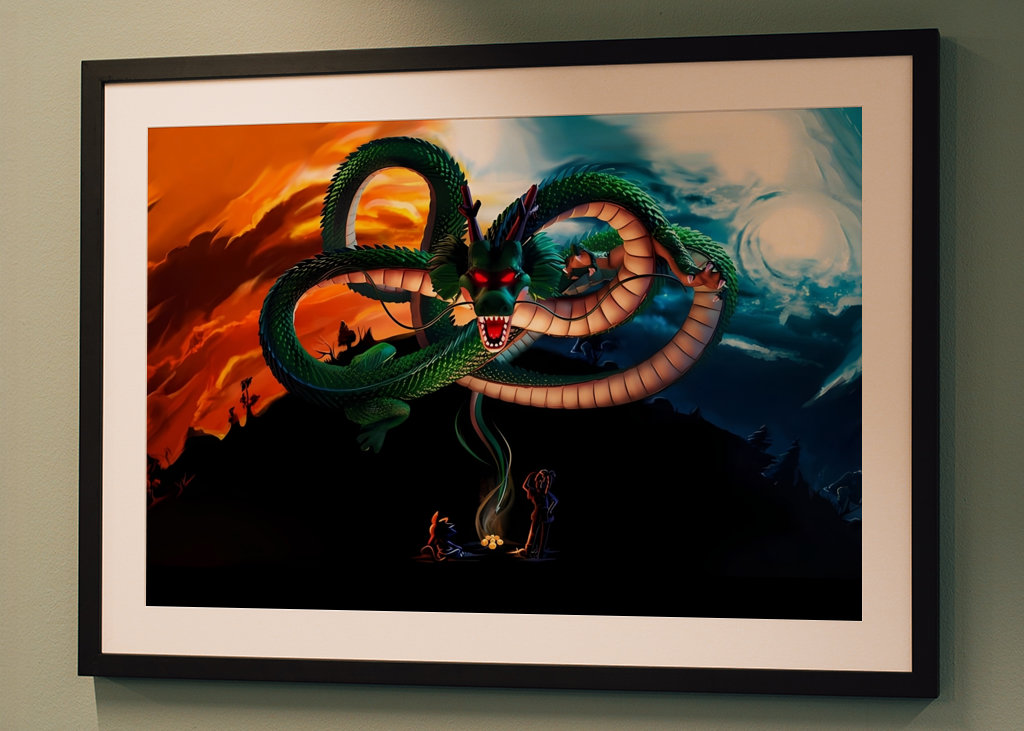 Super Shenron and Goku