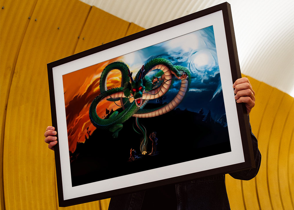 Super Shenron and Goku