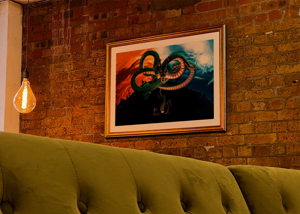 Super Shenron and Goku