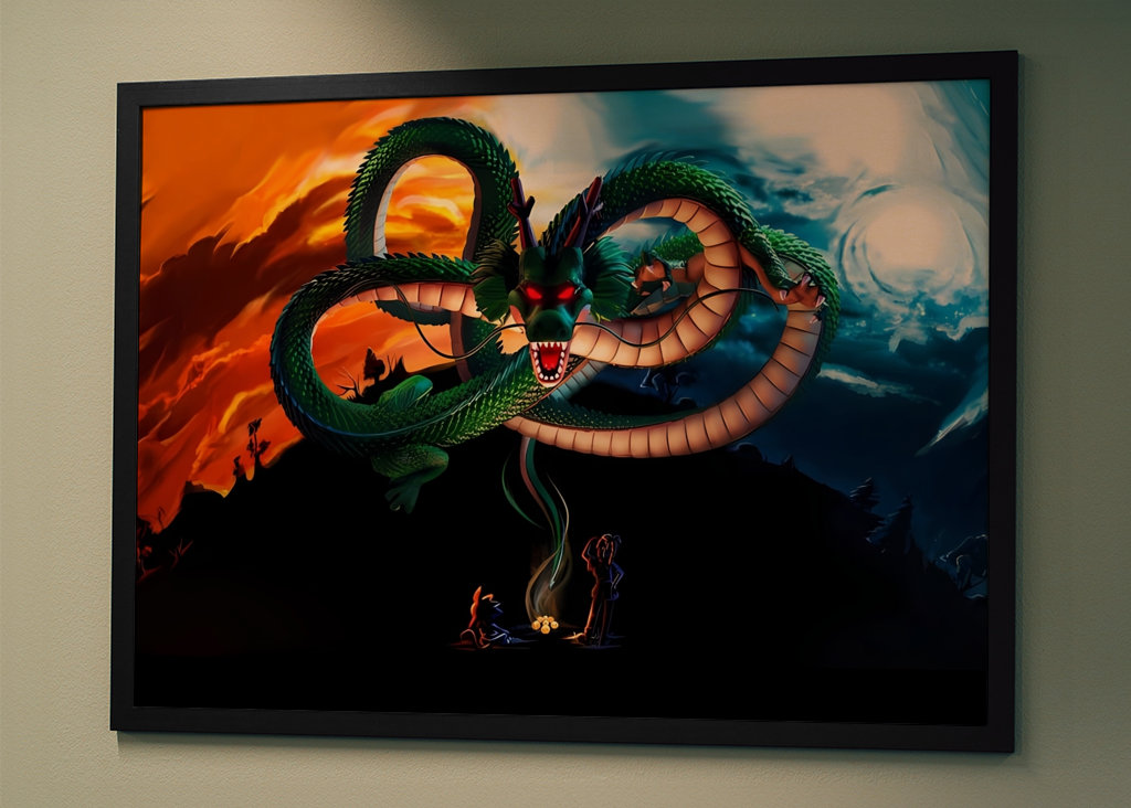 Super Shenron and Goku