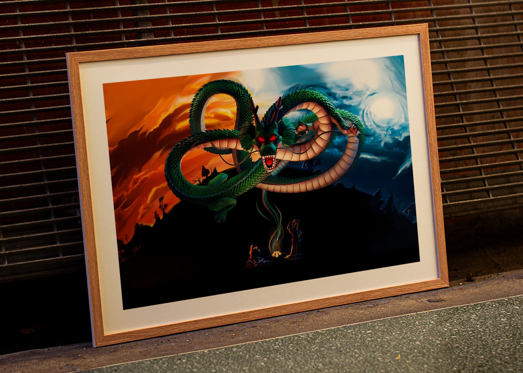 Super Shenron and Goku