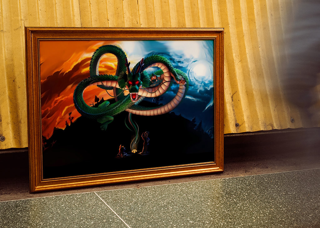 Super Shenron and Goku