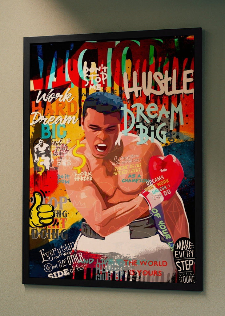 Leinwand Pop Art Muhammad Ali