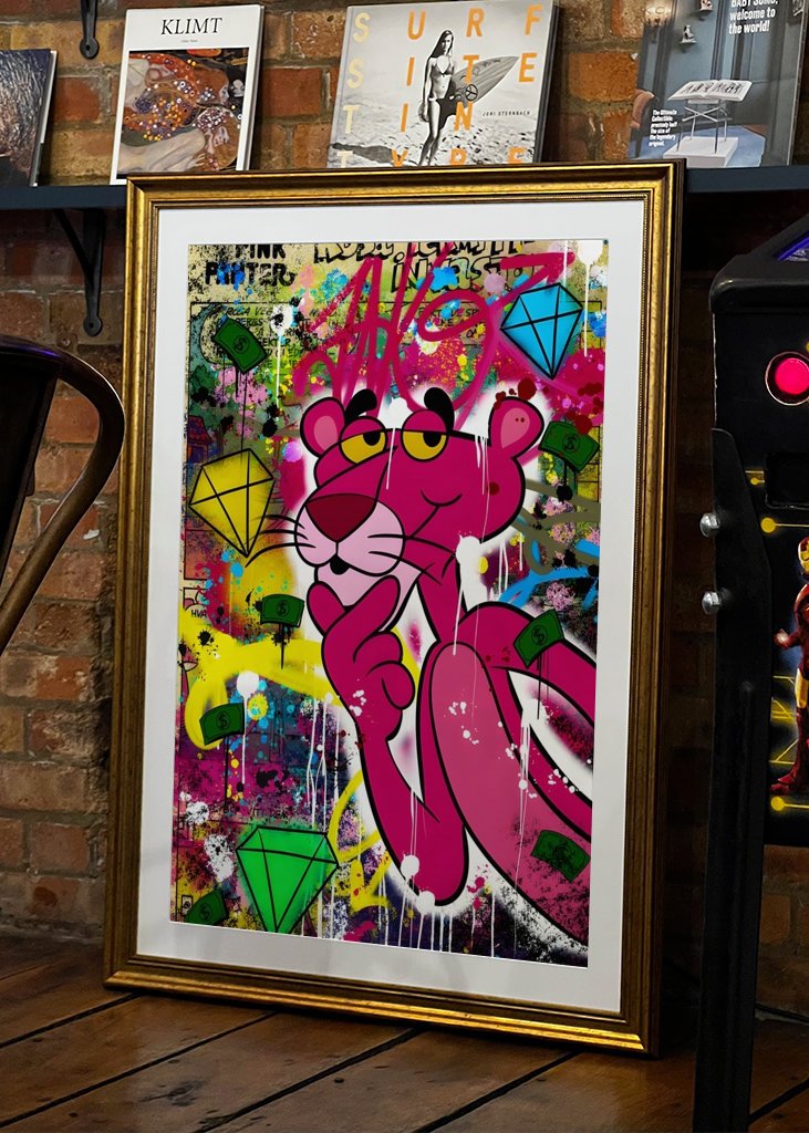 Arte Pop Pantera Rosa Arte Dinero