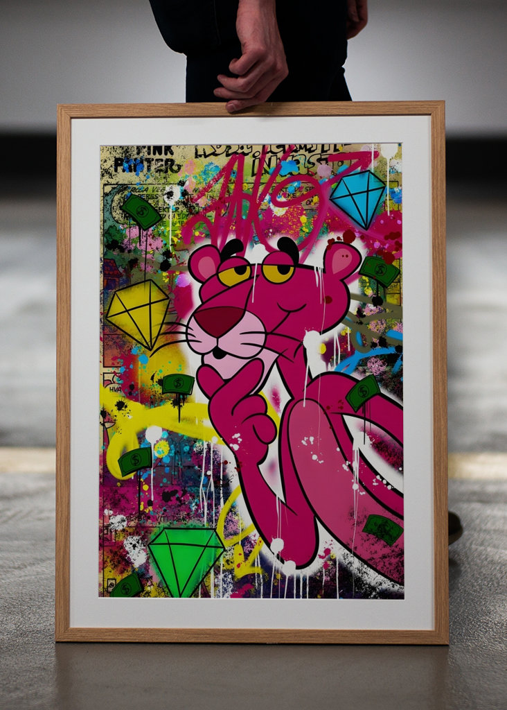 Arte Pop Pantera Rosa Arte Dinero