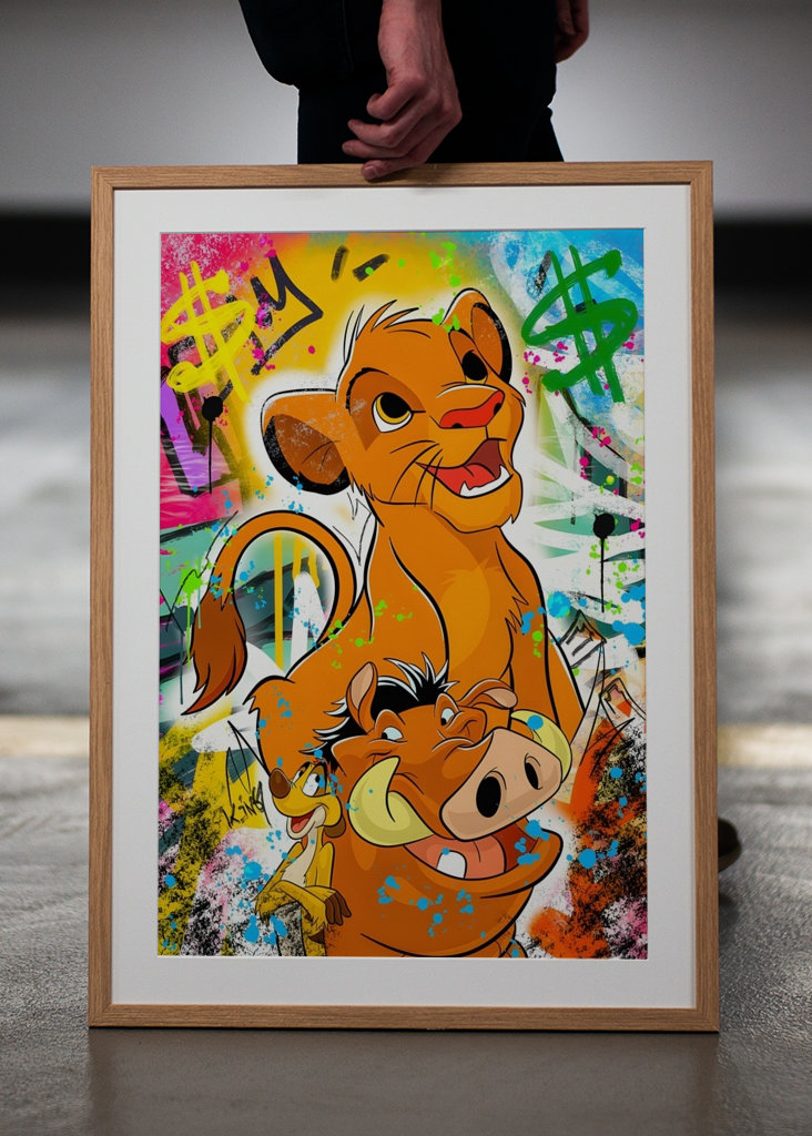 Toile Pop Art Le Roi Lion