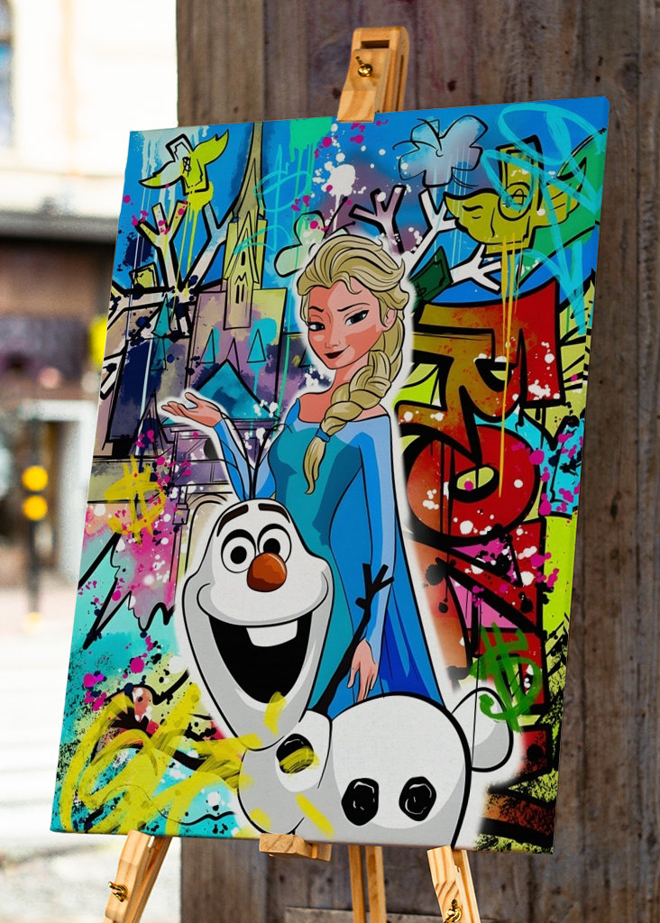 Princesa Disney Lienzo arte pop