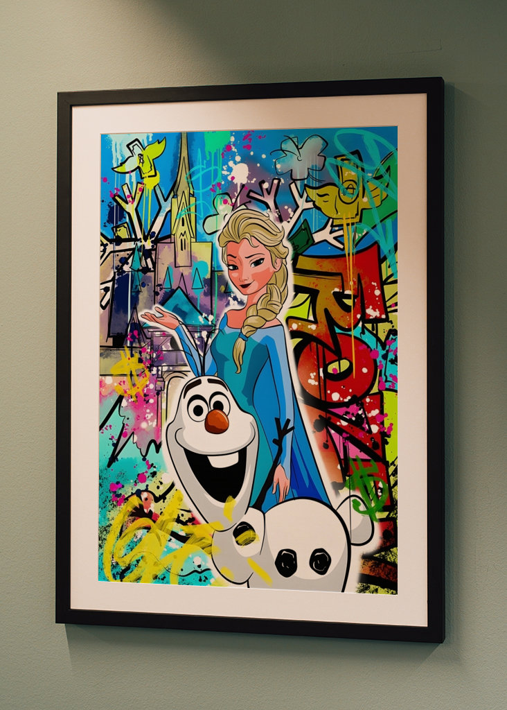 Princesa Disney Lienzo arte pop