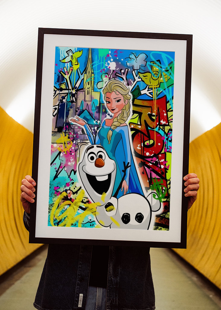 Princesa Disney Lienzo arte pop