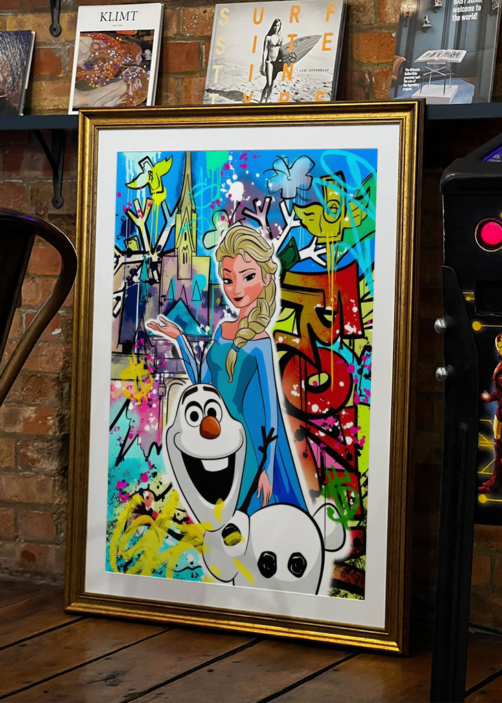 Princesa Disney Lienzo arte pop