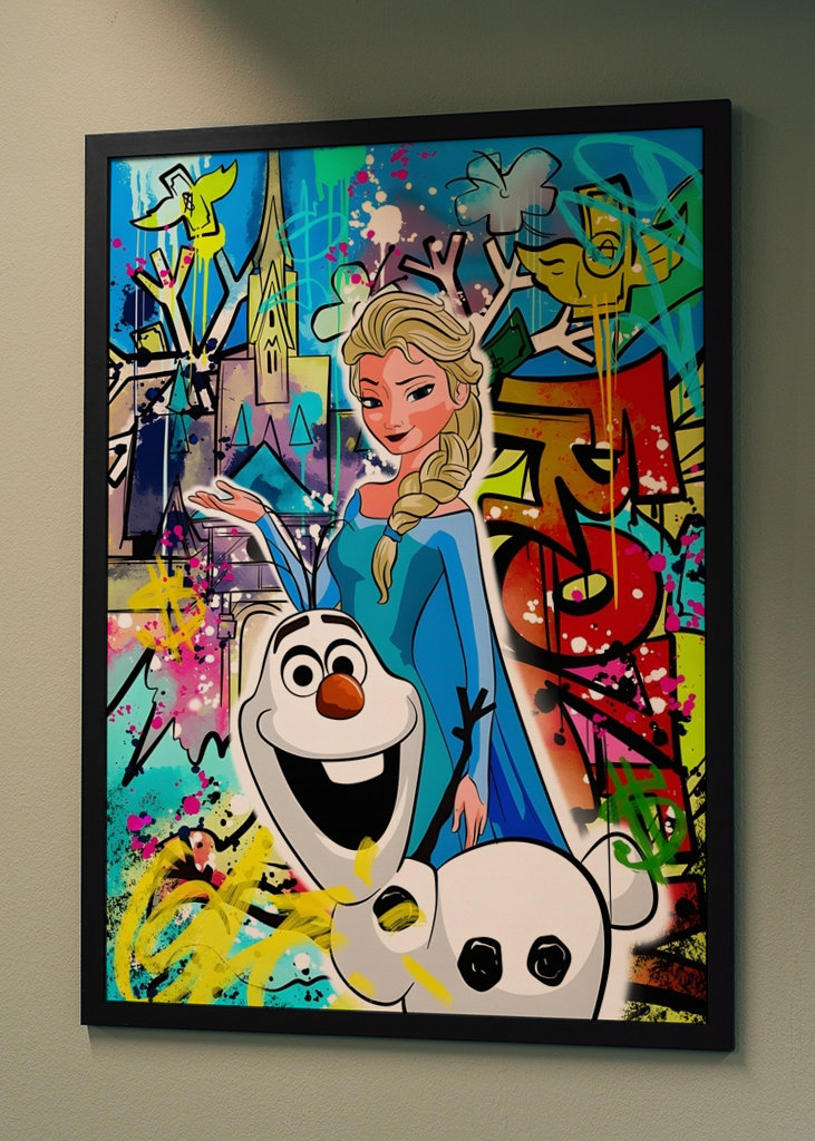 Princesa Disney Lienzo arte pop