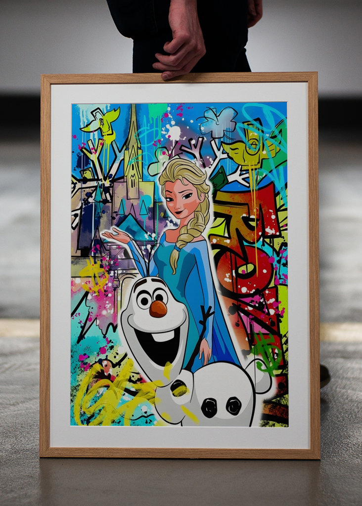 Princesa Disney Lienzo arte pop