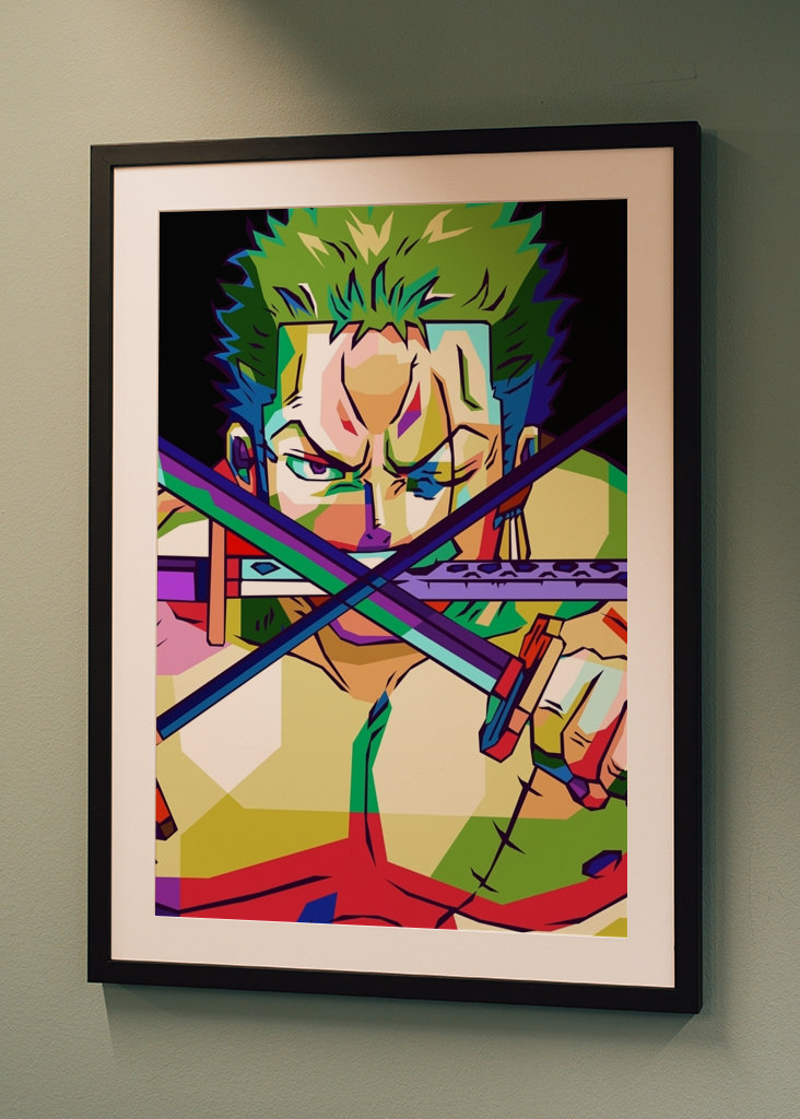 Roronoa Zoro Pop Art Anime