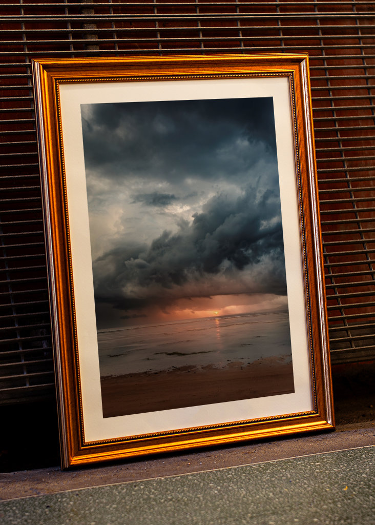 Efter stormen - tropisk strand