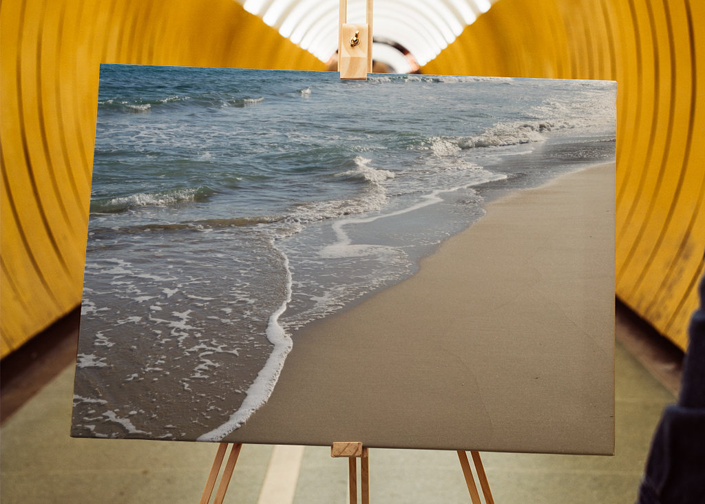Eau de mer, vagues et sable