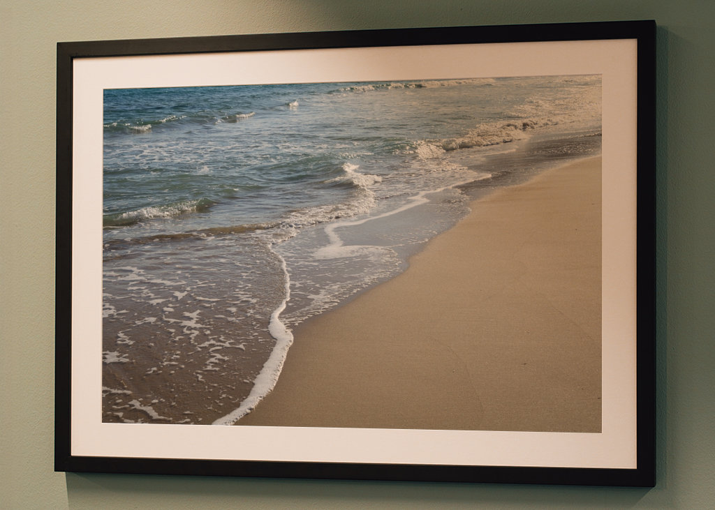 Eau de mer, vagues et sable