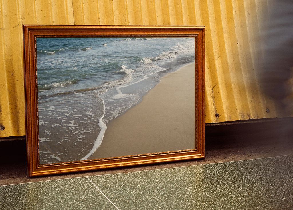 Eau de mer, vagues et sable