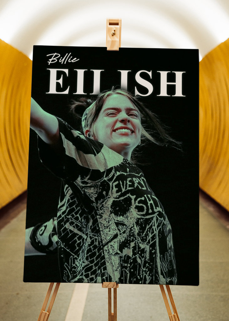 Billie Eilish Potrait Vintage