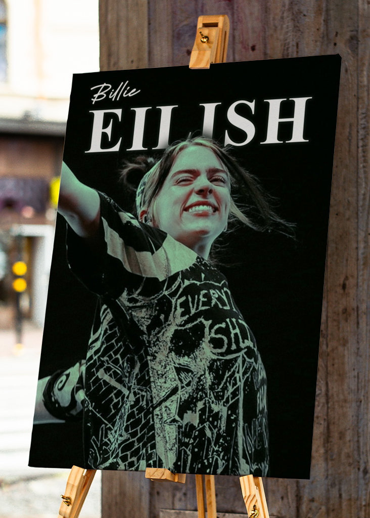Billie Eilish Potrait Vintage