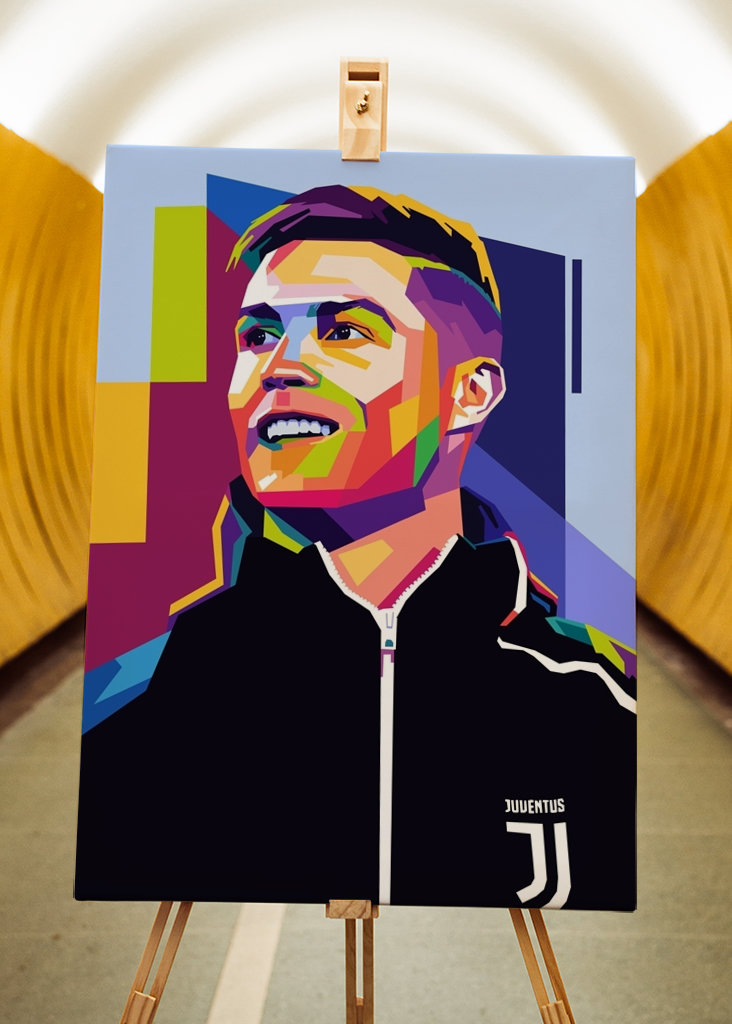 C Ronaldo Wpap Pop Art