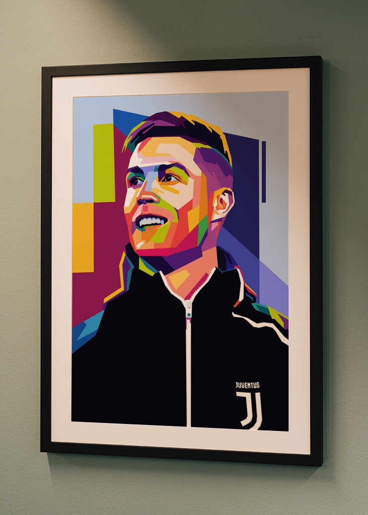 C Ronaldo Wpap Pop Art