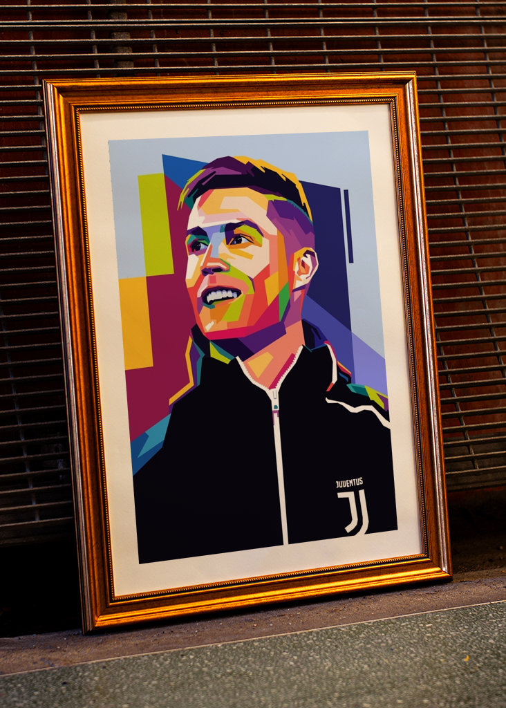 C Ronaldo Wpap Pop Art