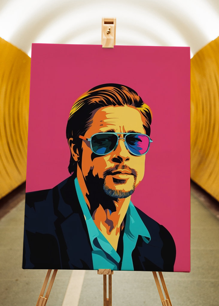 Brad Pitt Pop Art