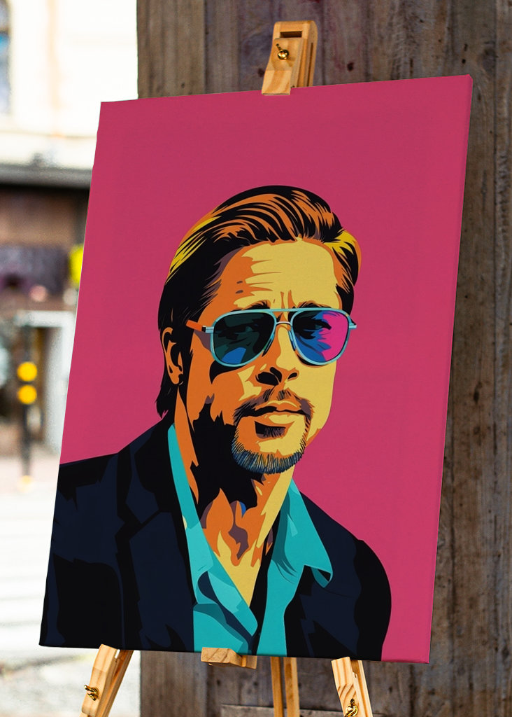 Brad Pitt Pop Art