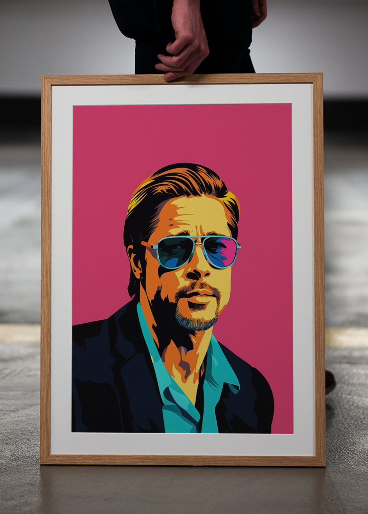 Brad Pitt Pop Art